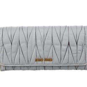 Miu Miu Leather Continental Wallet